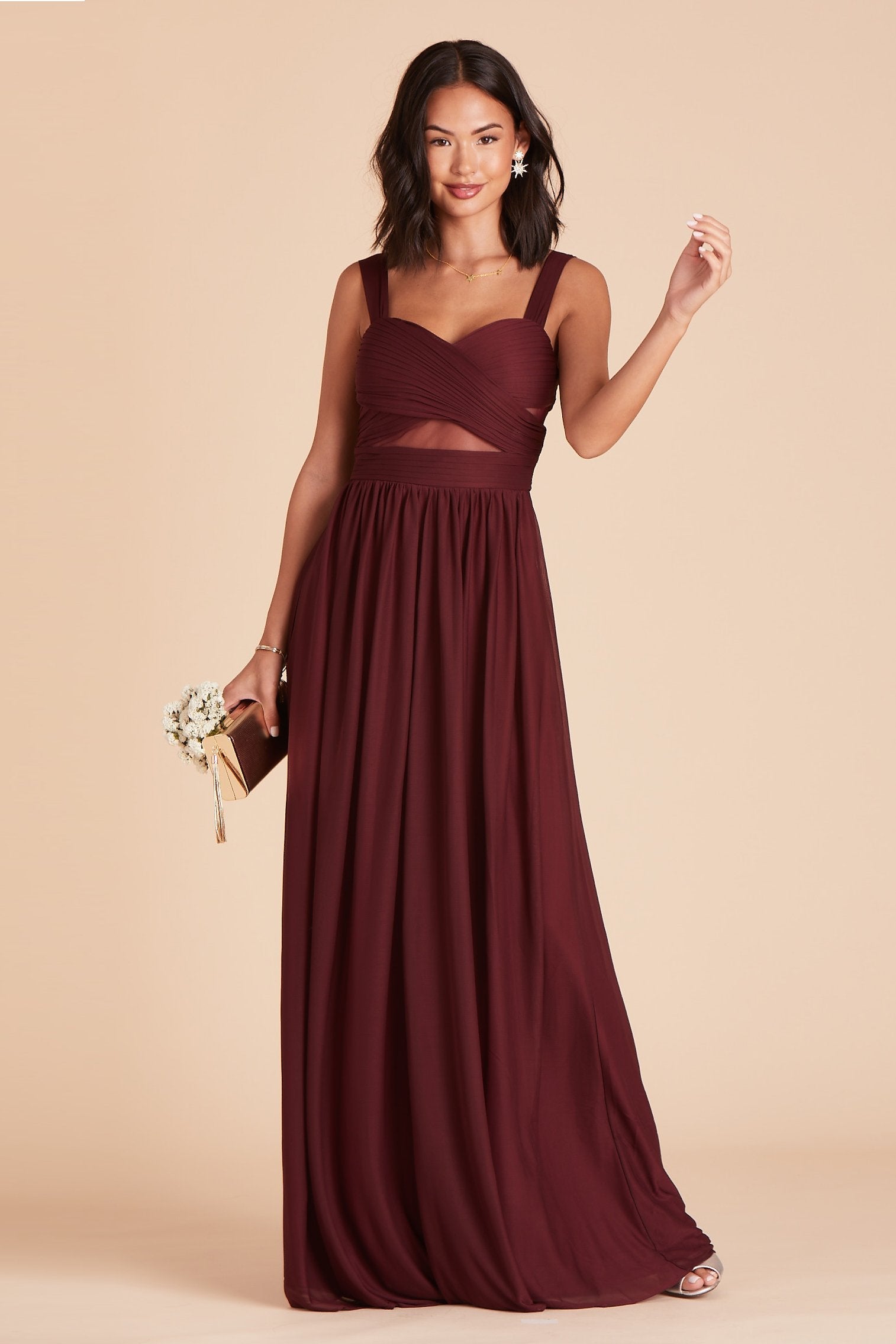 Elsye Dress - Cabernet