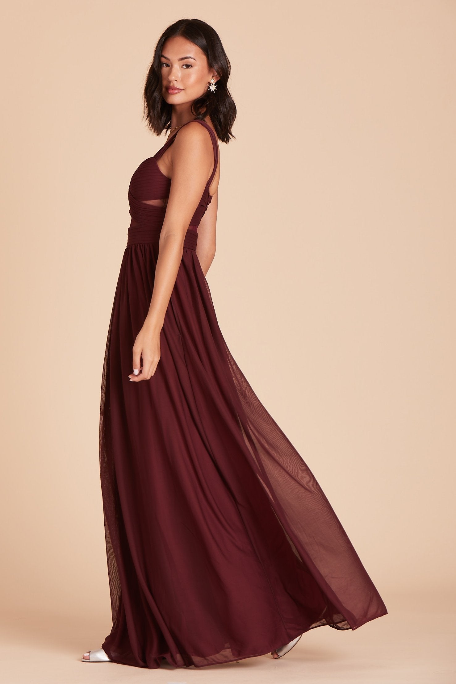 Elsye Dress - Cabernet