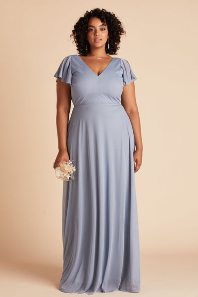 Hannah Dress Curve - Dusty Blue