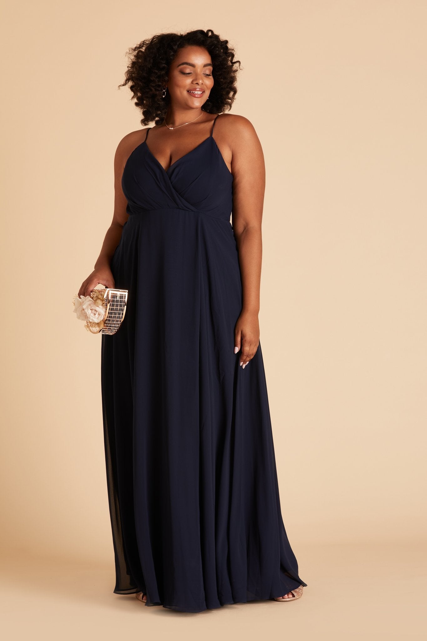 Kaia Dress Curve - Navy