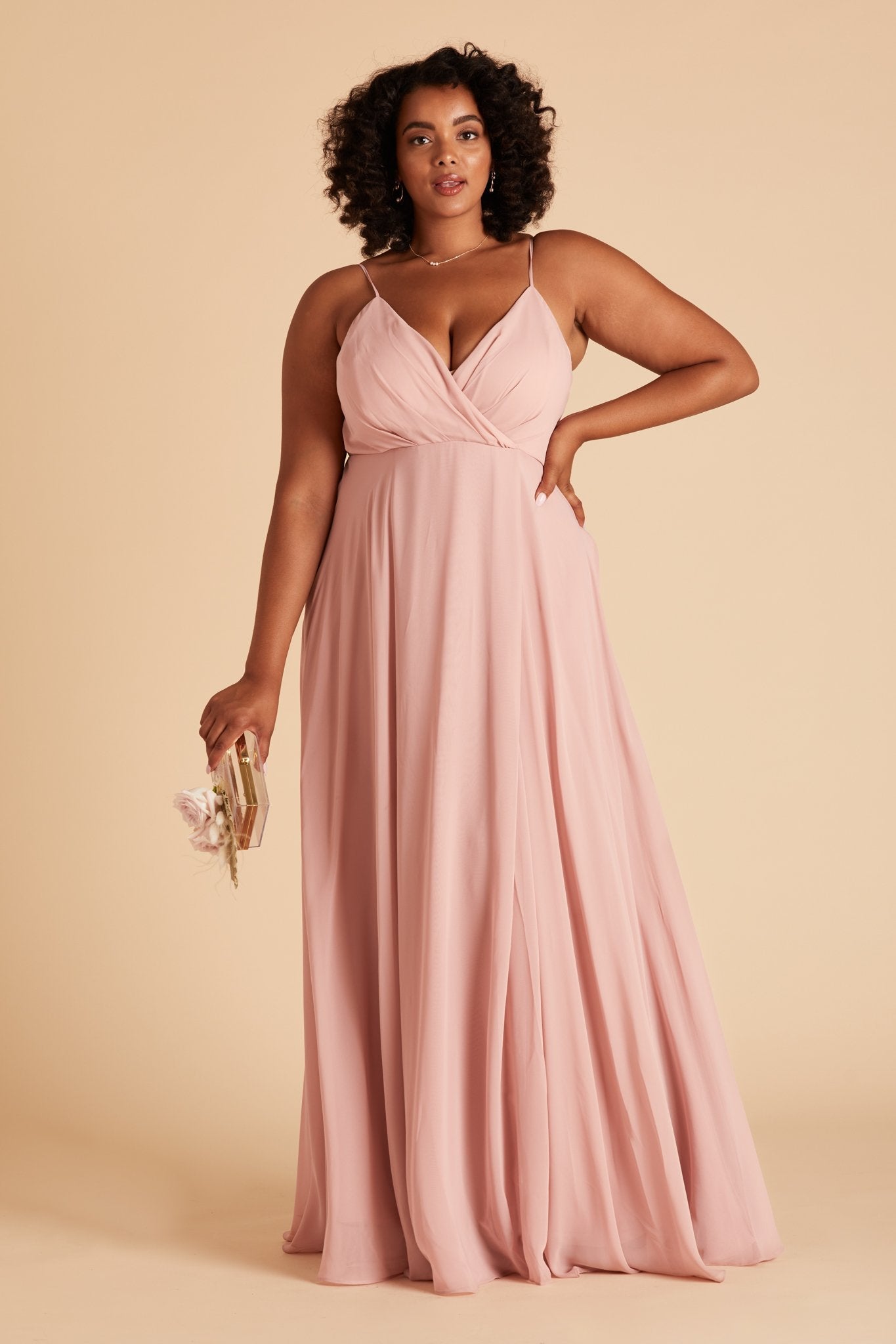 Kaia Dress Curve - Dusty Rose