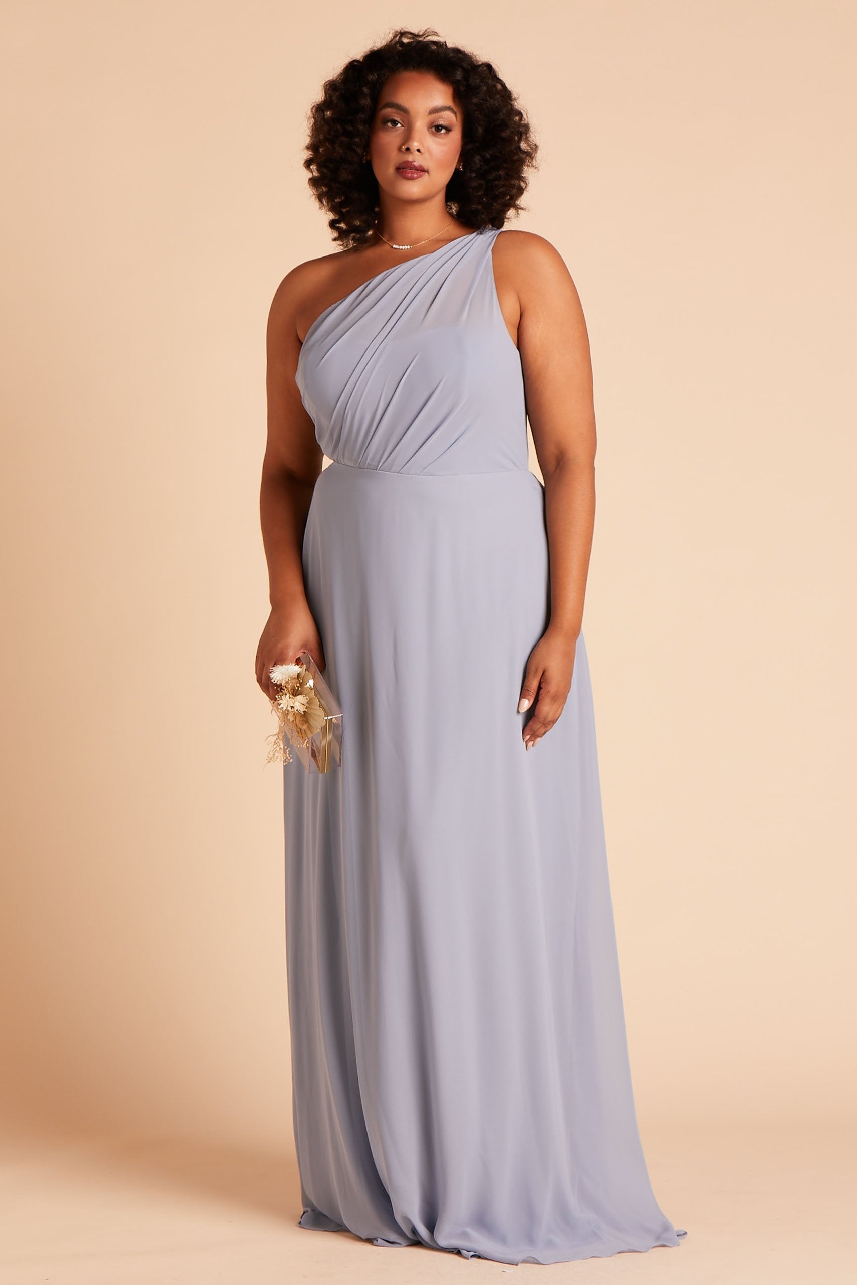 Kira Dress Curve - Dusty Blue