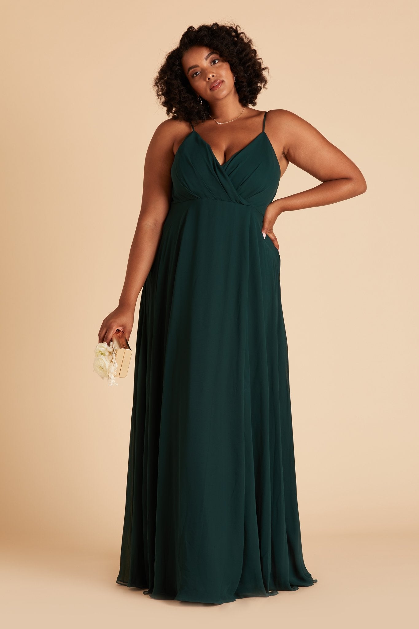 Kaia Dress Curve - Emerald