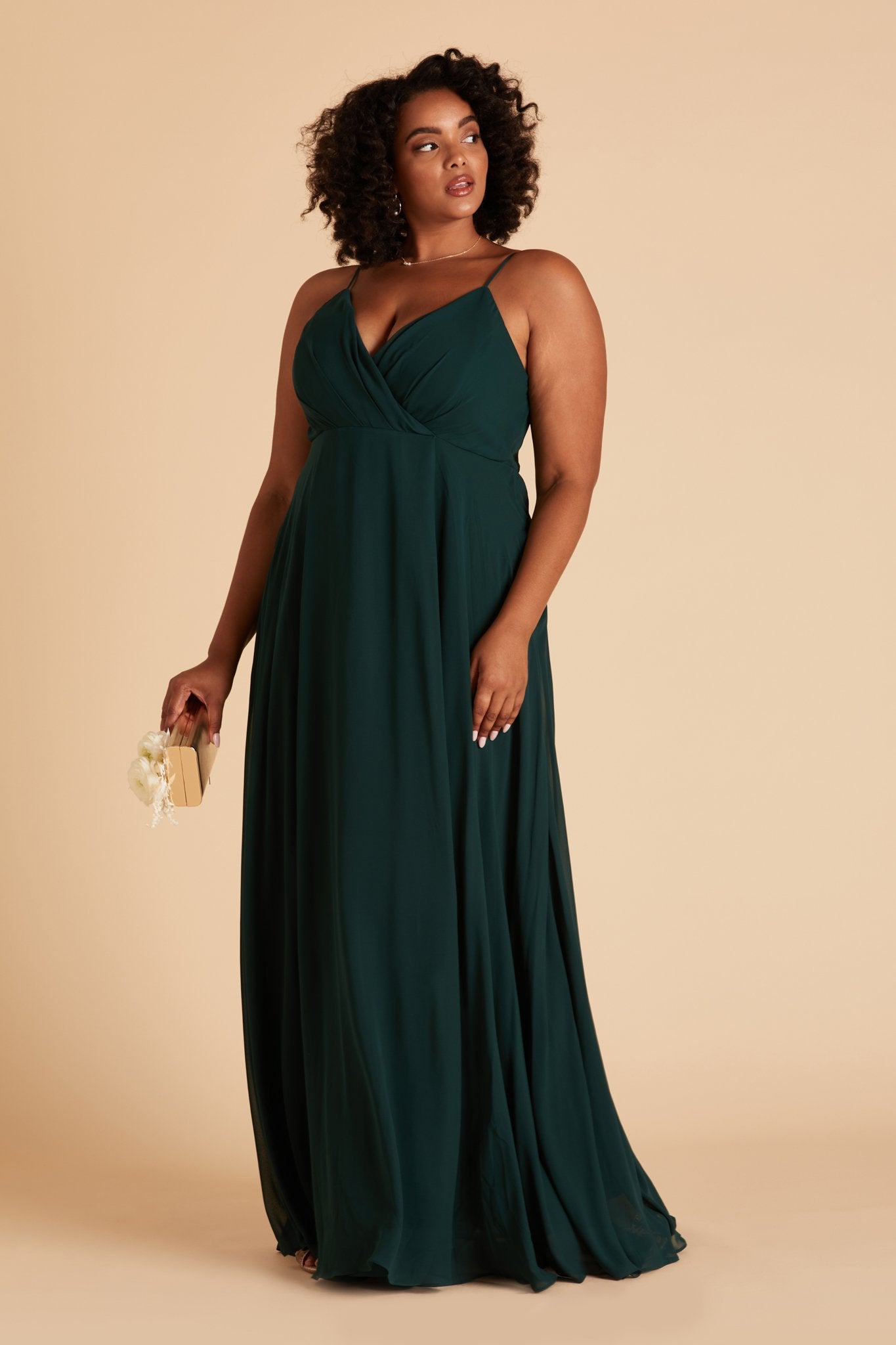 Kaia Dress Curve - Emerald