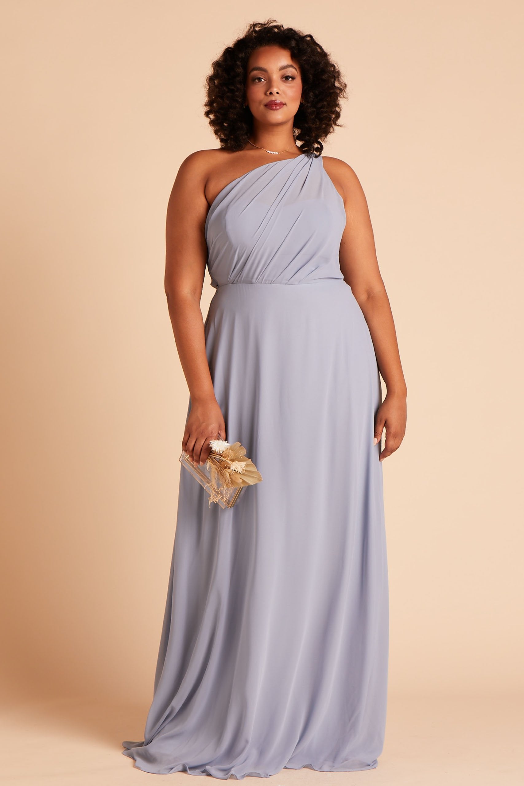 Kira Dress Curve - Dusty Blue