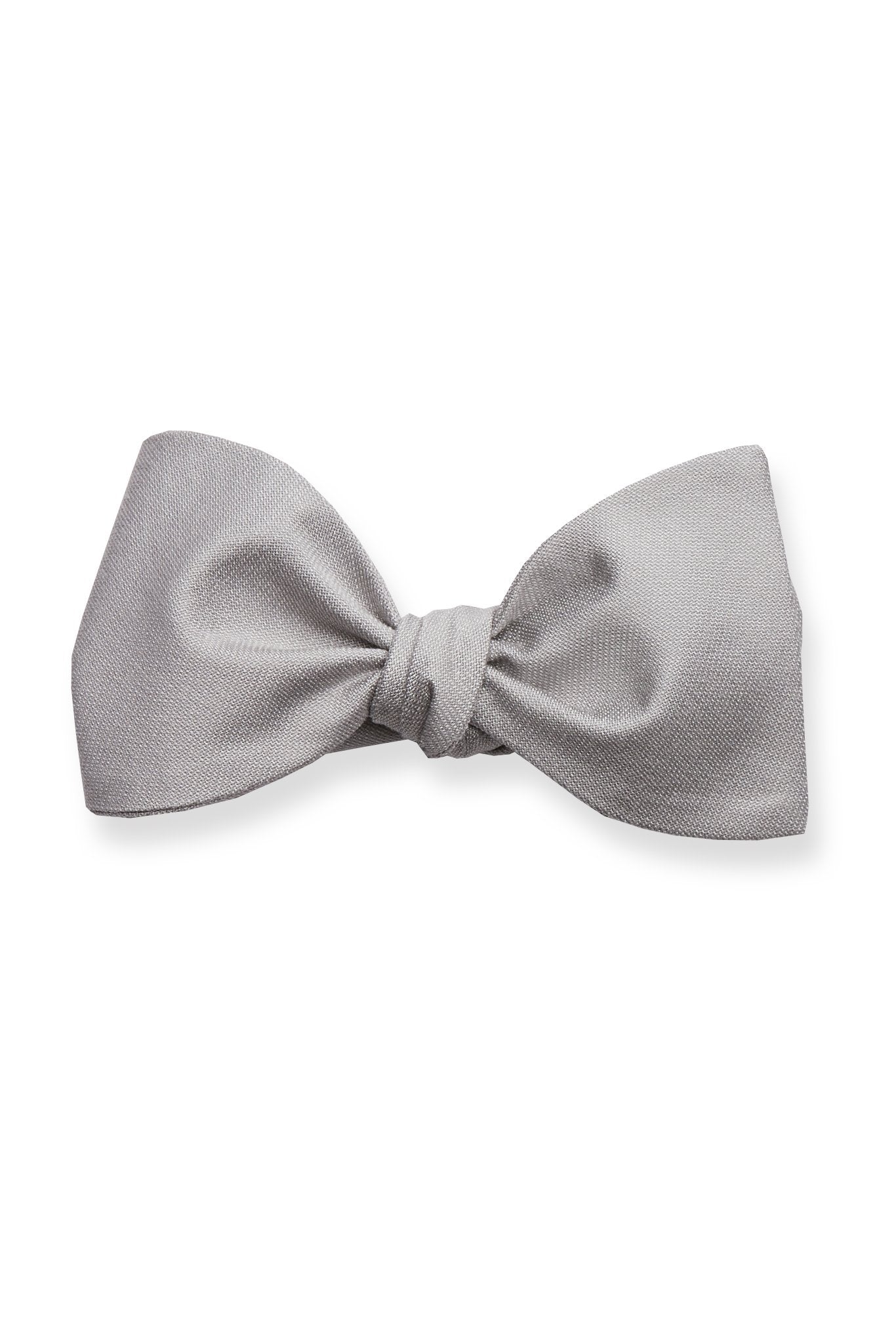 Daniel Bow Tie in silver by Birdy Grey, front view