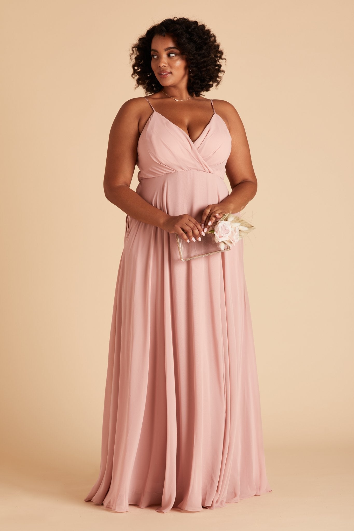 Kaia Dress Curve - Dusty Rose