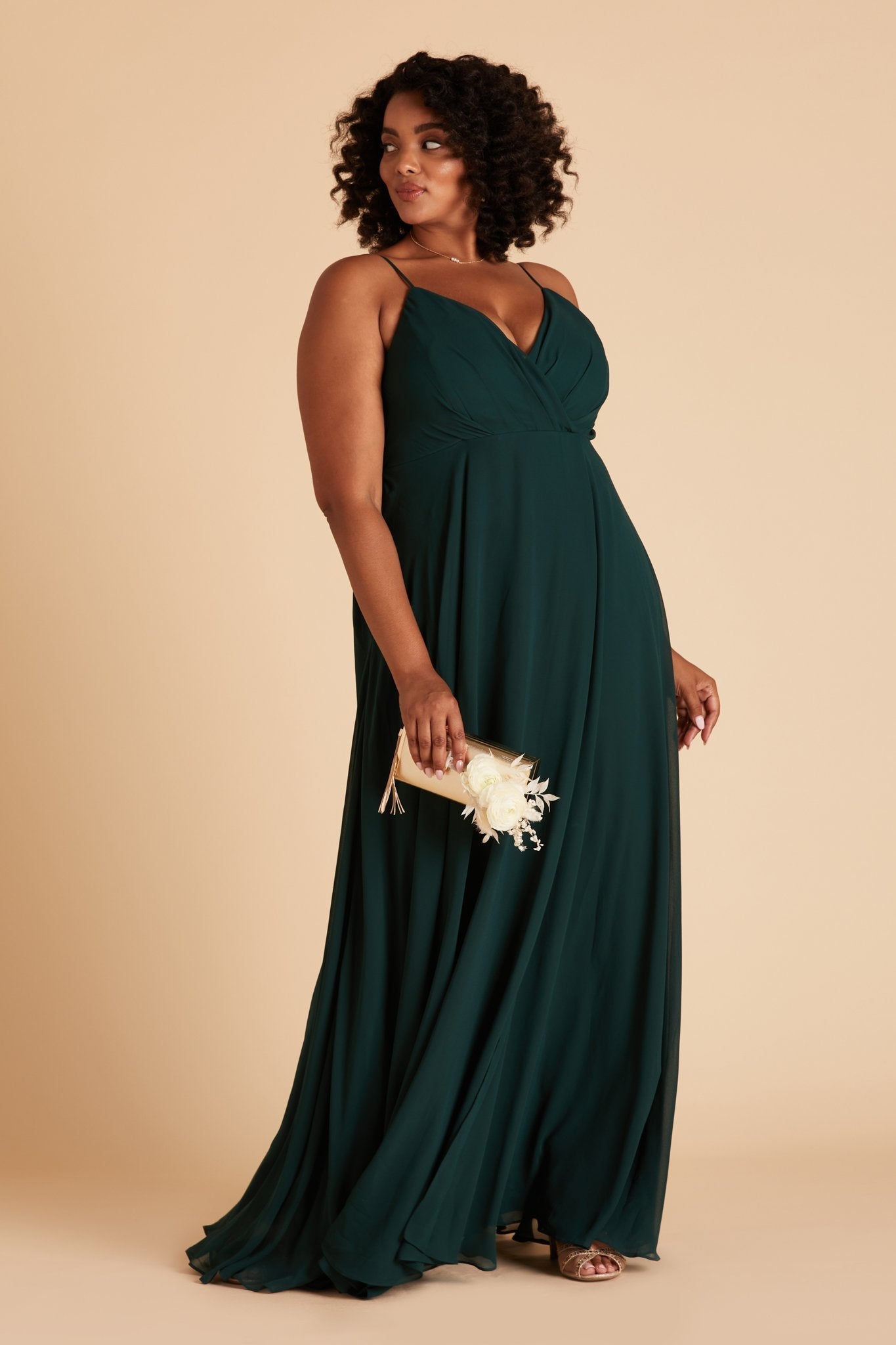 Kaia Dress Curve - Emerald