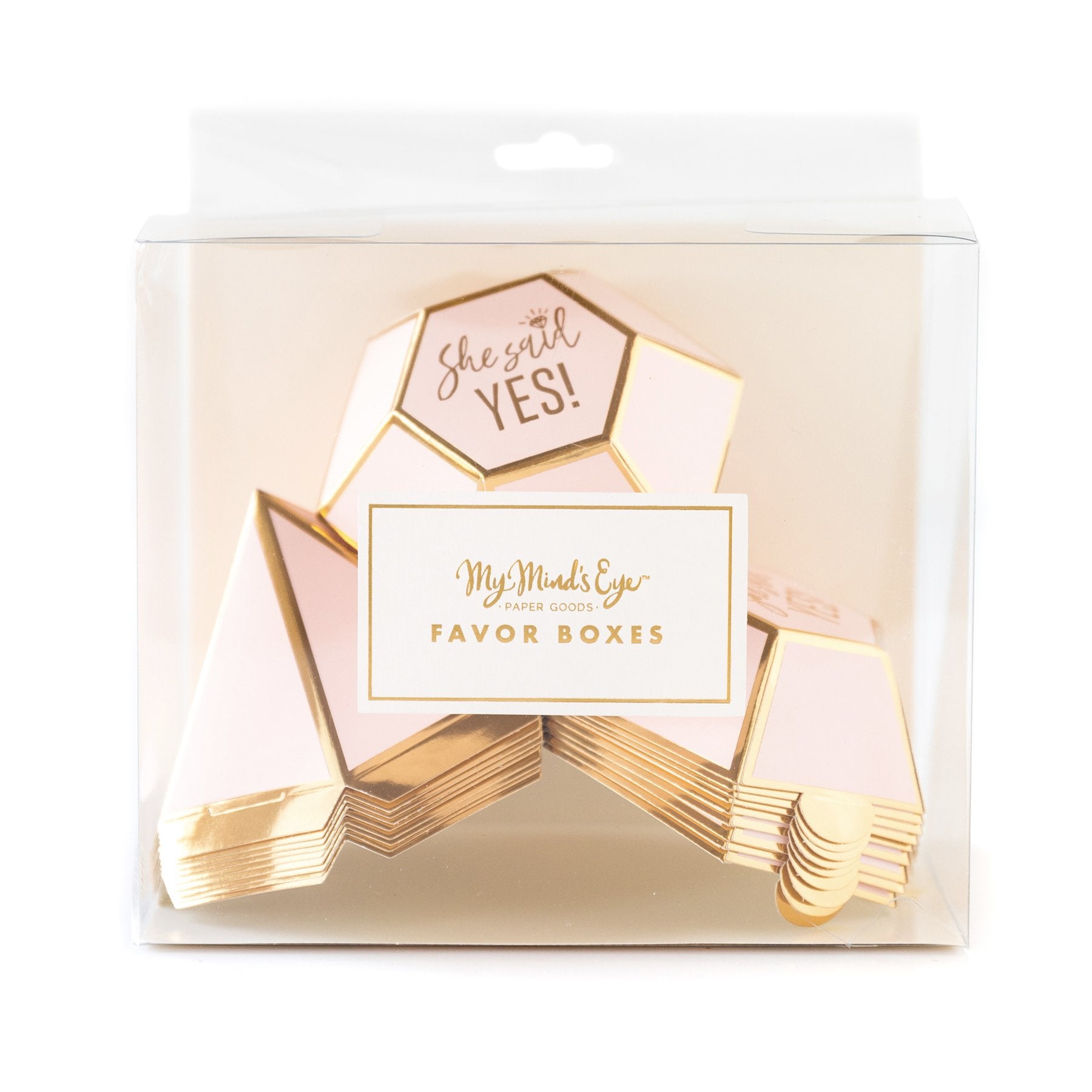 Bride To Be Diamond Favor Boxes by Birdy Grey, front view