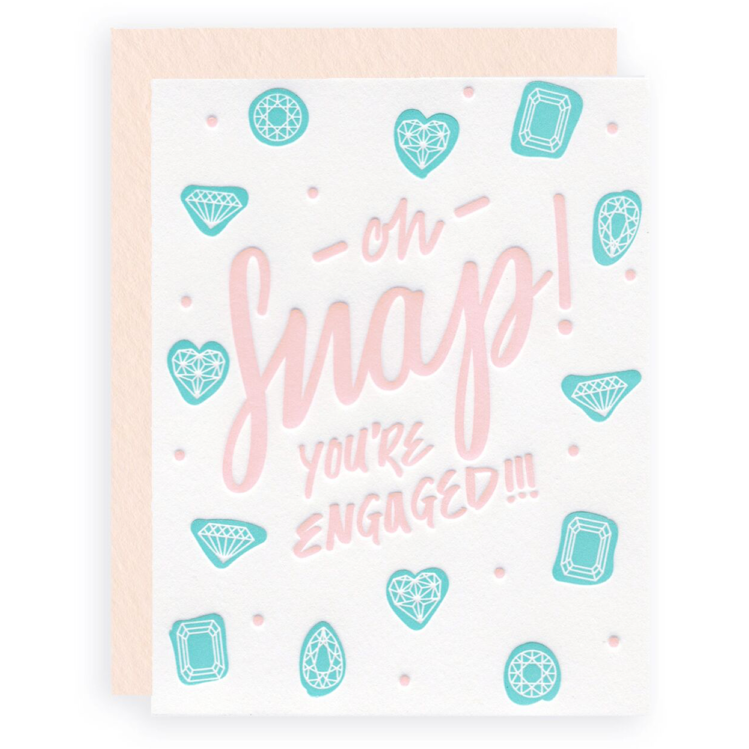 Oh Snap! Engagement Card by Birdy Grey, front view