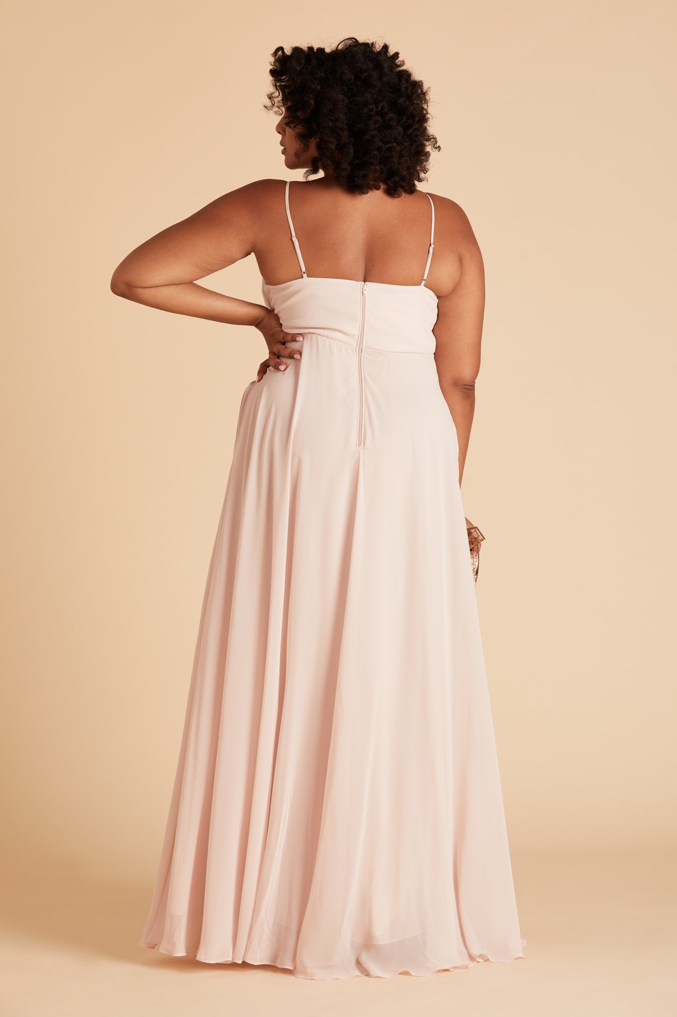 Kaia Dress Curve - Pale Blush