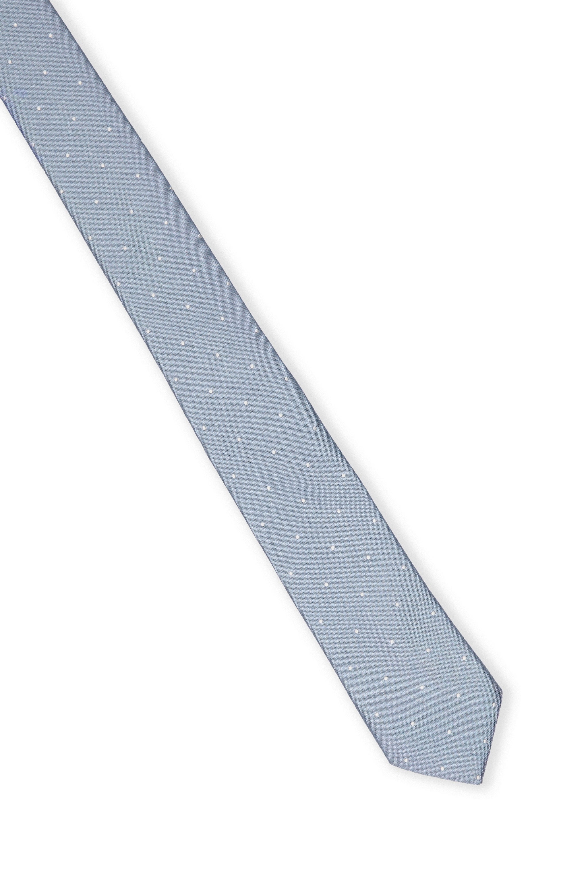 Simon Necktie - Dusty Blue Dot